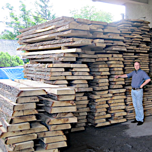 Chêne épais pour plancher de style ingénierie.