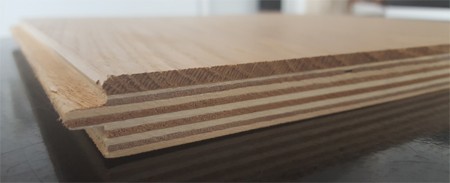 Exemple de parquet d'ingénierie de 14 mm d'épaisseur