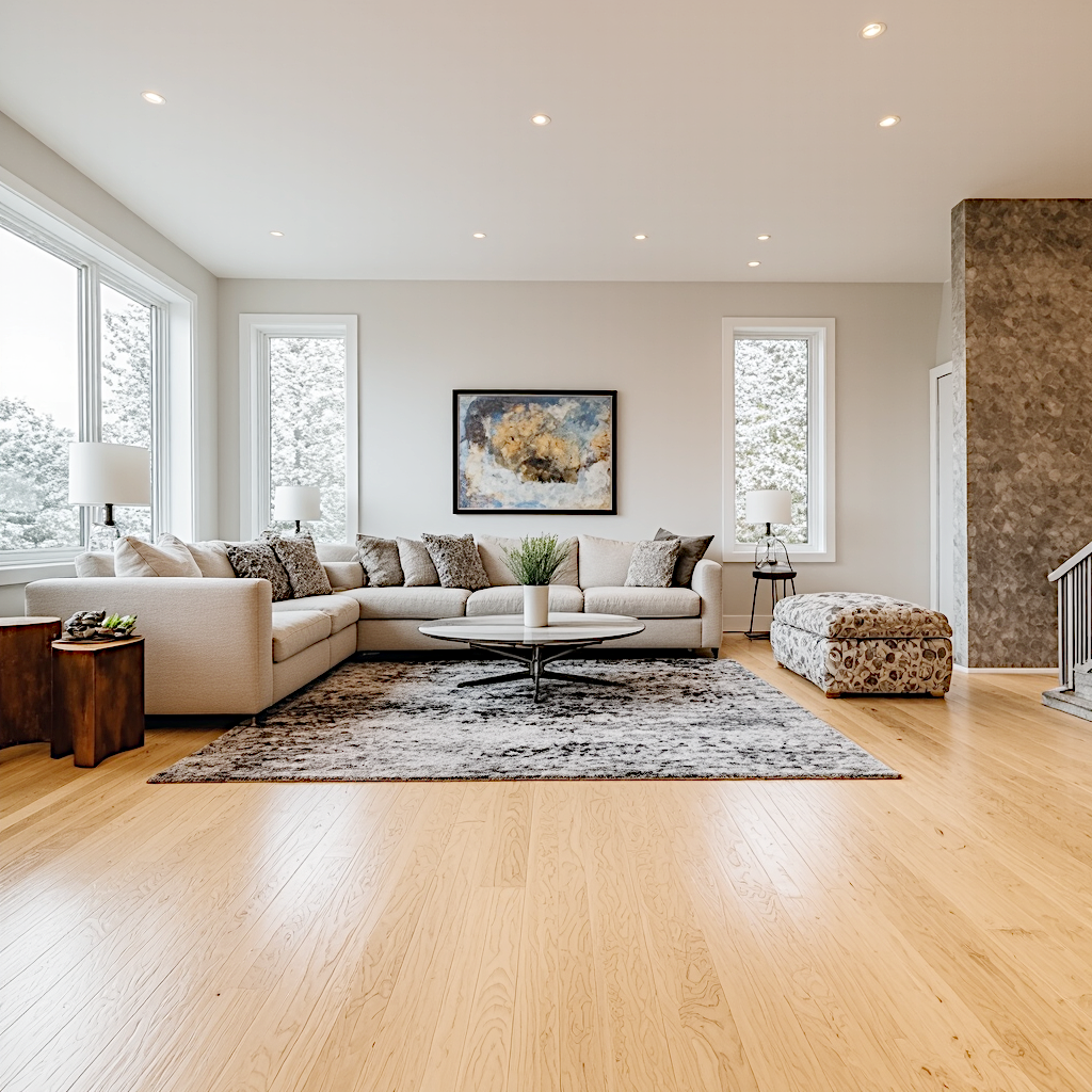 Parquet en érable blanc huilé